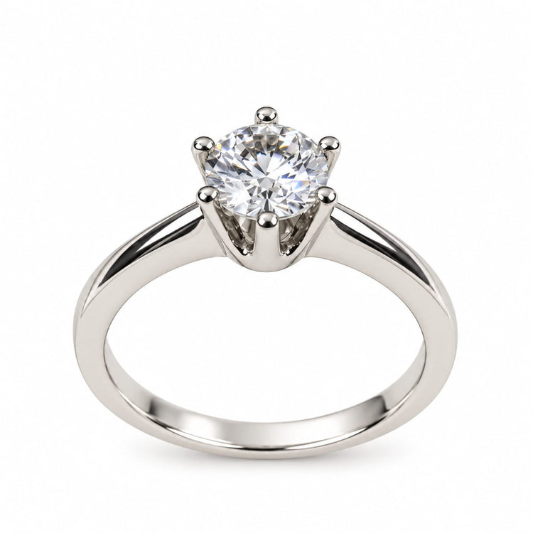 Anillo de Compromiso Royal Plata Ley – Jade18k