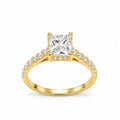 Anillo de compromiso amore con diamante de laboratorio en oro 18k – Jade18k