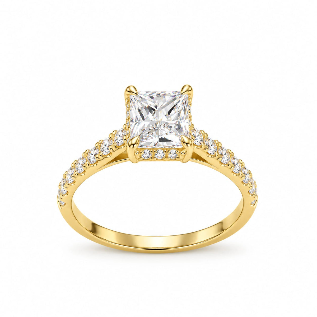 Anillo de compromiso amore con diamente de laboratorio
