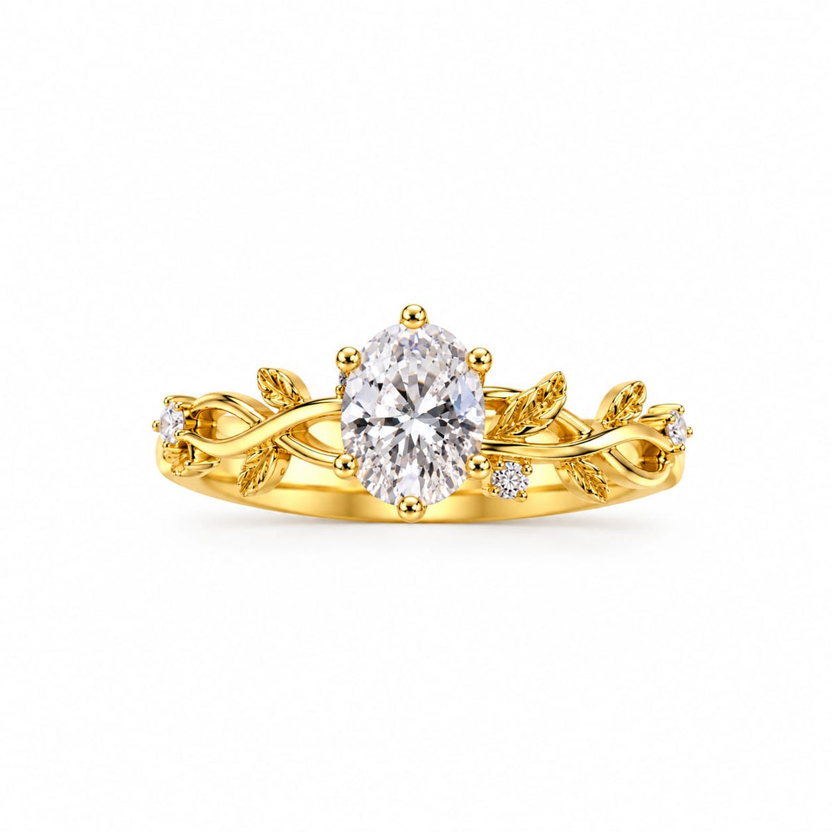 Anillo Flor de Luz en oro 18k