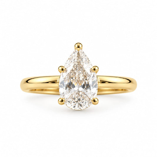 Anillo de Compromiso con Diamante de Laboratorio Polaris en oro 18k – Jade18k