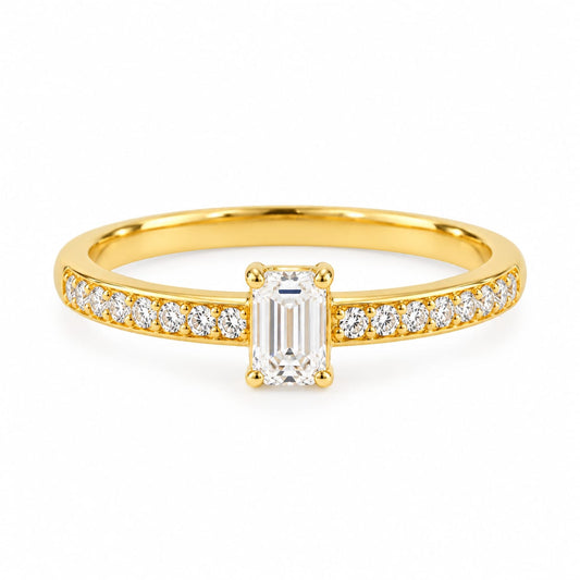 Anillo de Compromiso con Diamante de Laboratorio Génesis en oro 18k – Jade18k
