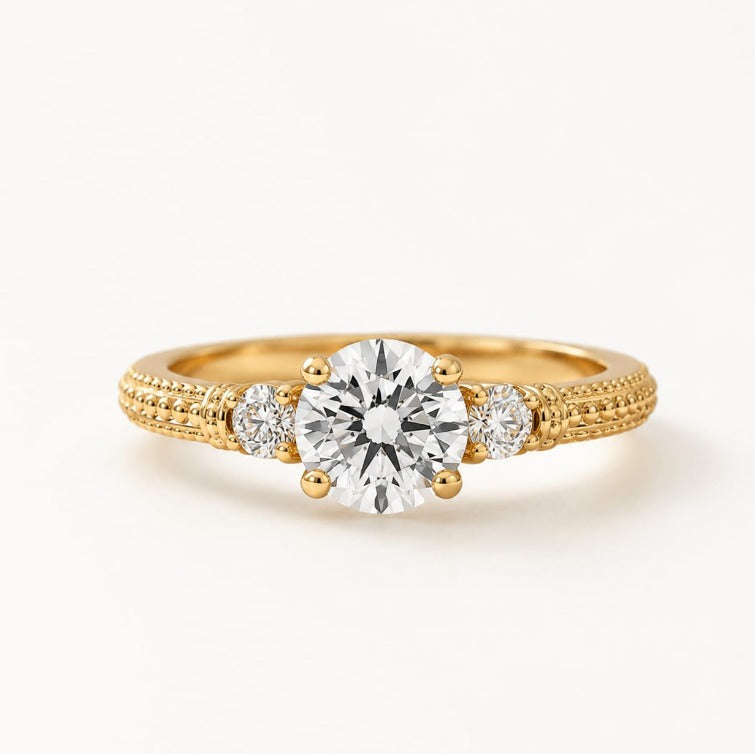 Anillo de Compromiso con Diamante de Laboratorio Élite