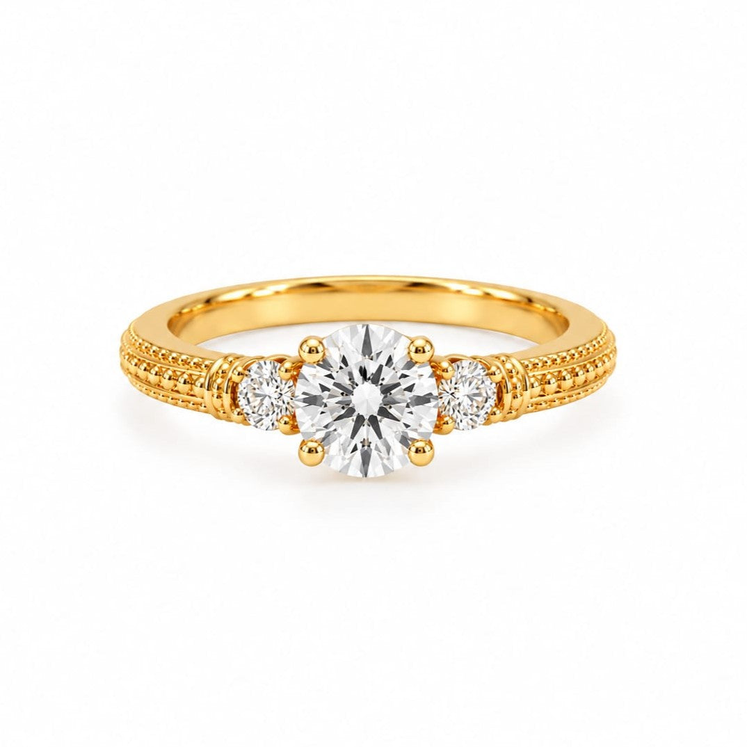 Anillo de Compromiso con Diamante de Laboratorio Élite