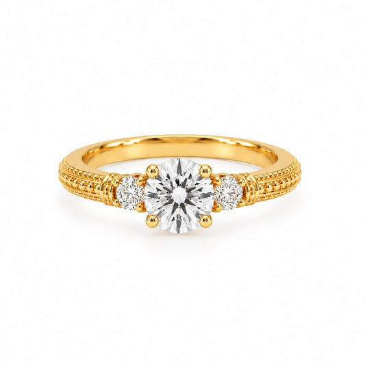 Anillo de Compromiso con Diamante de Laboratorio Élite en oro 18k – Jade18k