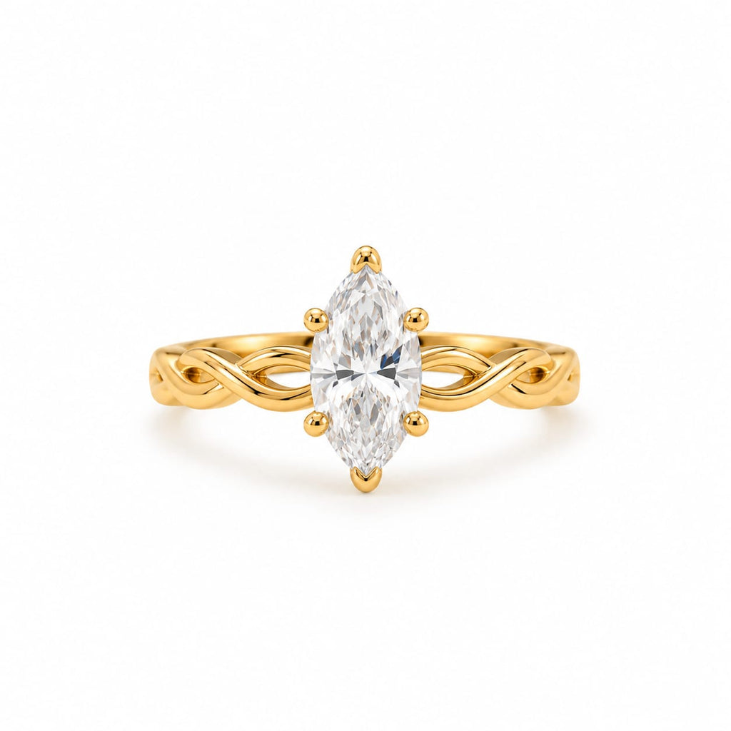 Anillo de Compromiso con Diamante de Laboratorio Lumière