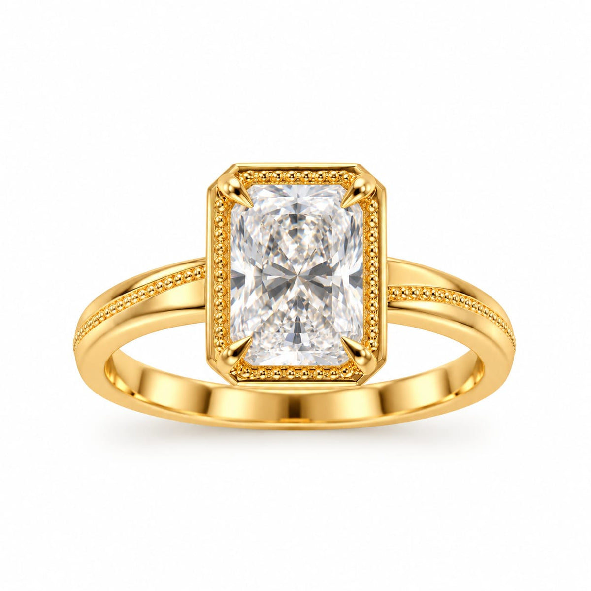 Anillo de Compromiso con Diamante de Laboratorio Celeste