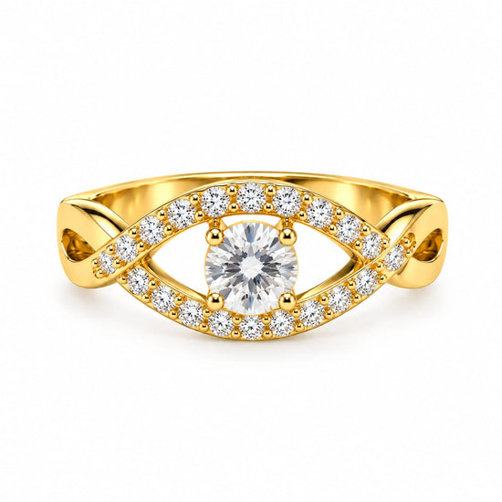 Anillo de Compromiso "Love" en oro 18k – Jade18k