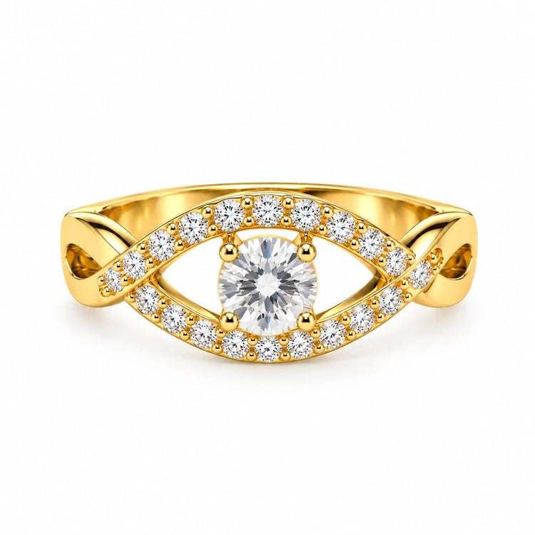 Anillo de Compromiso "Love" en oro 18k – Jade18k