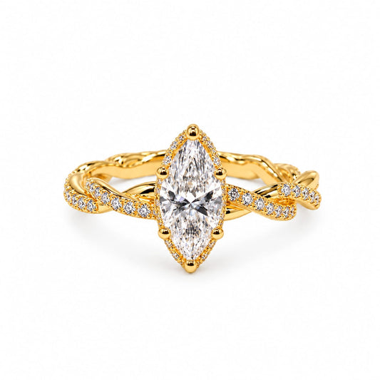 Anillo de compromiso con Diamante de Laboratorio Imperium en oro 18k – Jade18k