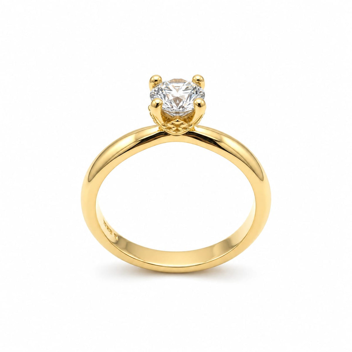 Anillo de Compromiso con Diamante de Laboratorio Aurora en oro 18k – Jade18k