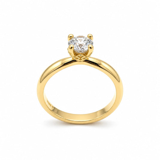 Anillo de Compromiso con Diamante de Laboratorio Aurora en oro 18k – Jade18k