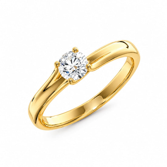 Anillo de Compromiso "Solis" en oro 18k – Jade18k