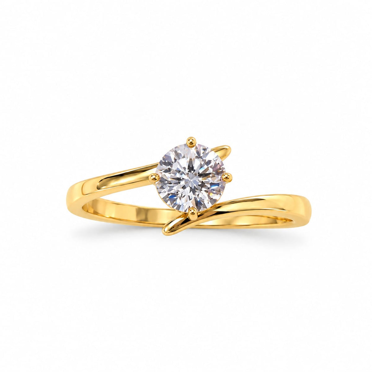 Anillo de compromiso lazos de amor en oro 18k – Jade18k