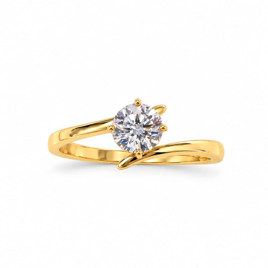 Anillo de compromiso lazos de amor en oro 18k – Jade18k