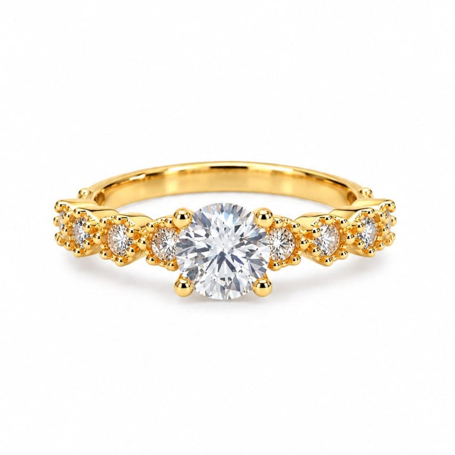 Anillo de compromiso Lia en oro 18k – Jade18k