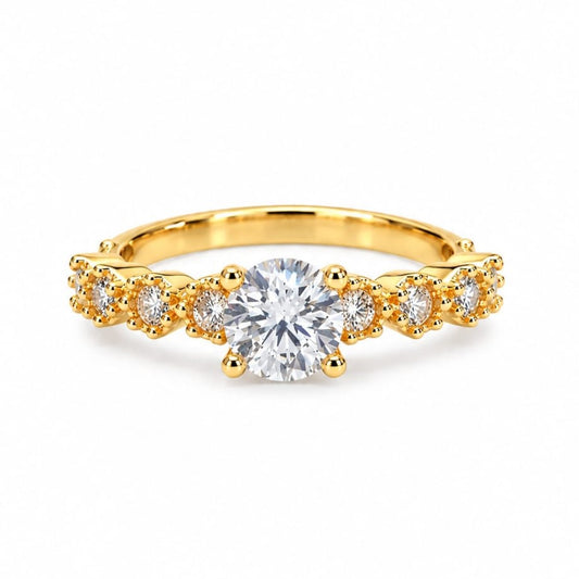 Anillo de compromiso Lia en oro 18k – Jade18k