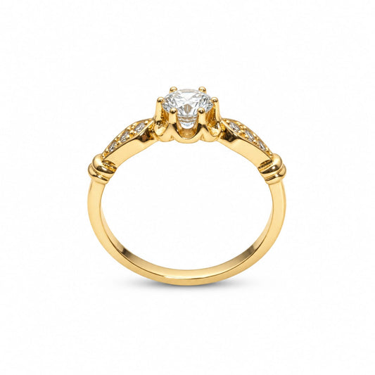 Anillo de compromiso eveli en oro 18k – Jade18k