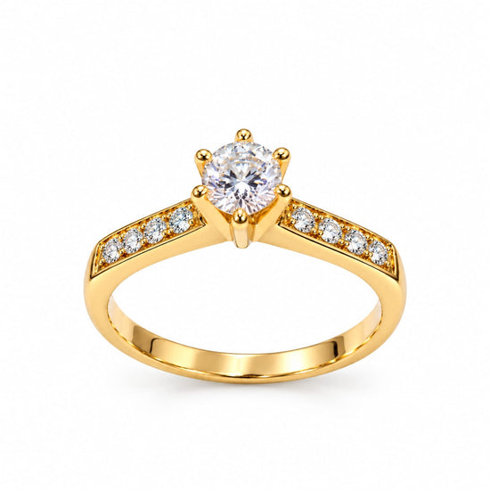 Anillo de Compromiso "Imperial" en oro 18k – Jade18k
