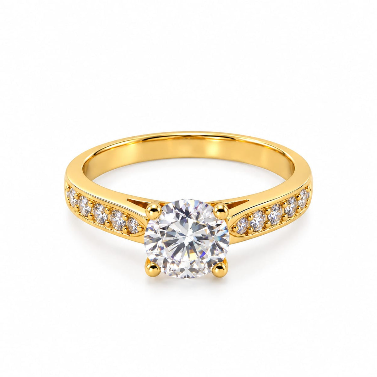 Anillo de Compromiso "Orlanda" en oro 18k – Jade18k
