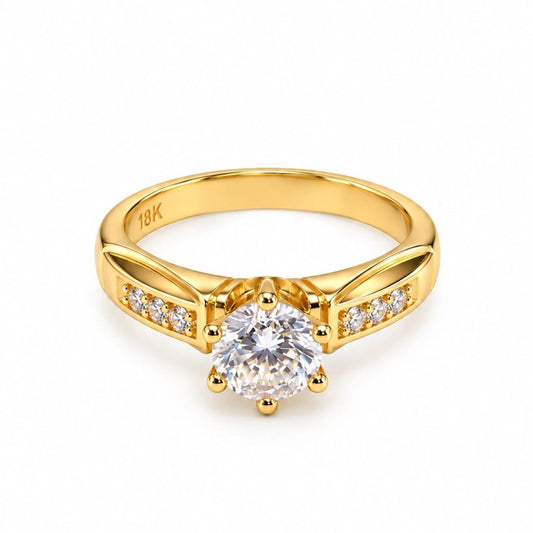 Anillo de compromiso Especial Love en oro 18k – Jade18k
