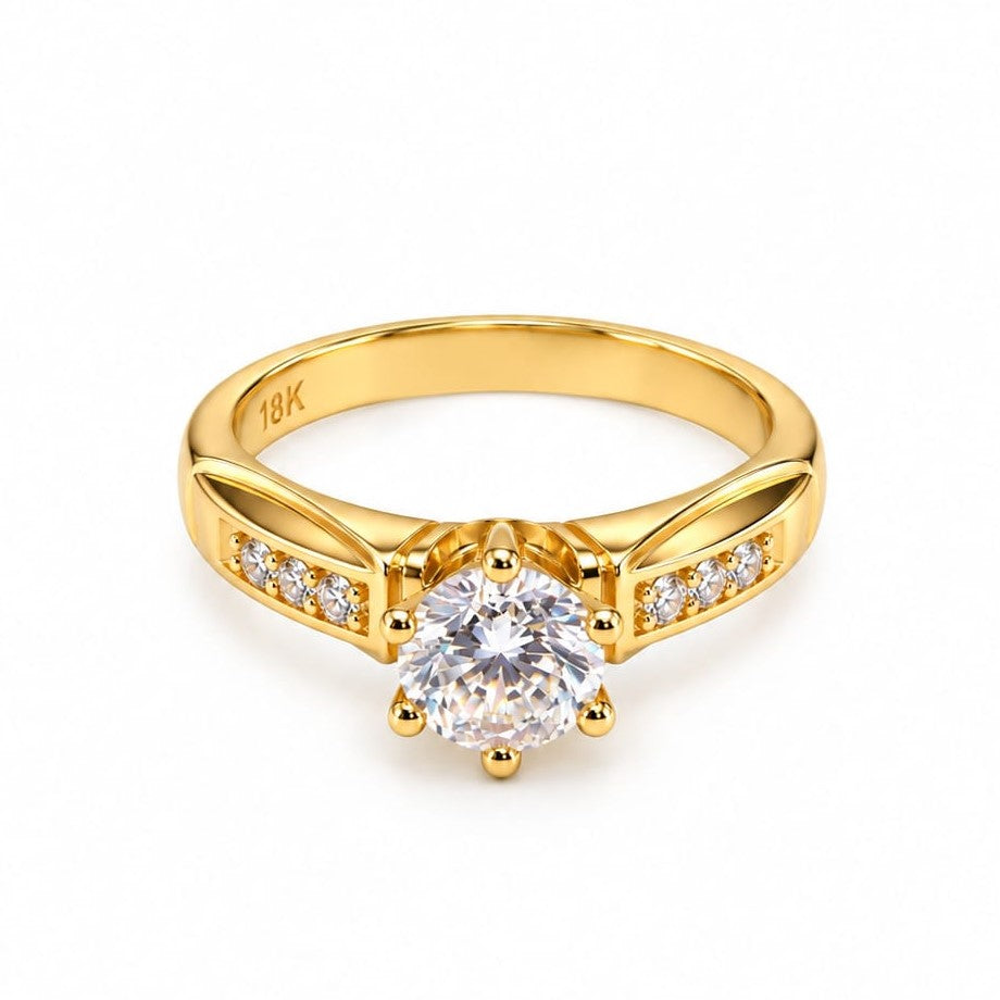 Anillo de compromiso Especial Love en oro 18k – Jade18k