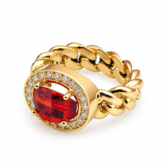 Anillo de compromiso Mi Gran Rubí en oro 18k – Jade18k