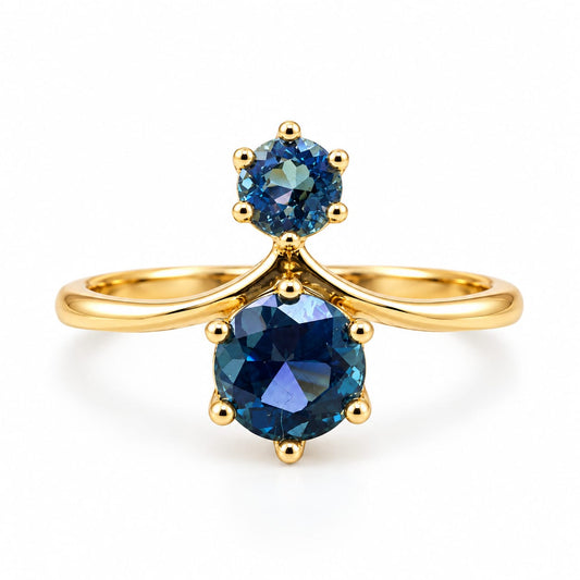 Anillo de Compromiso LondonBlue en oro 18k – Jade18k