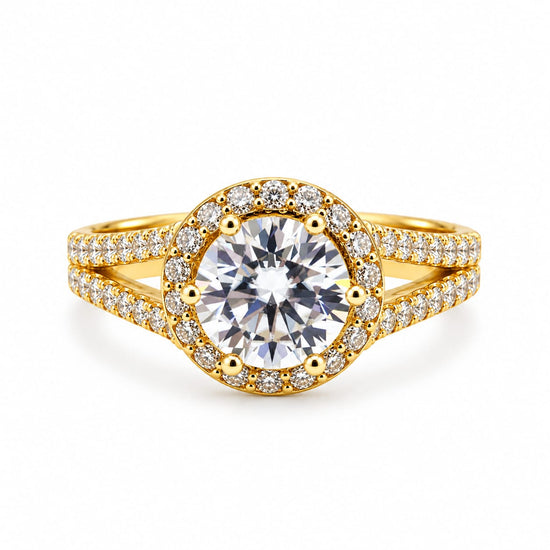 Anillo de compromiso Luz en oro 18k – Jade18k