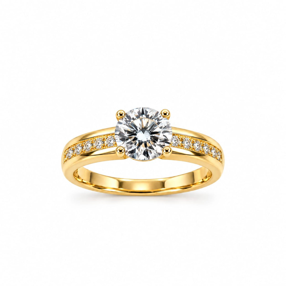 Anillo de compromiso Celestial en oro 18k – Jade18k