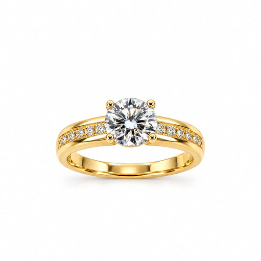 Anillo de compromiso Celestial en oro 18k – Jade18k
