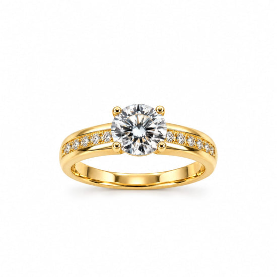 Anillo de compromiso Celestial en oro 18k – Jade18k