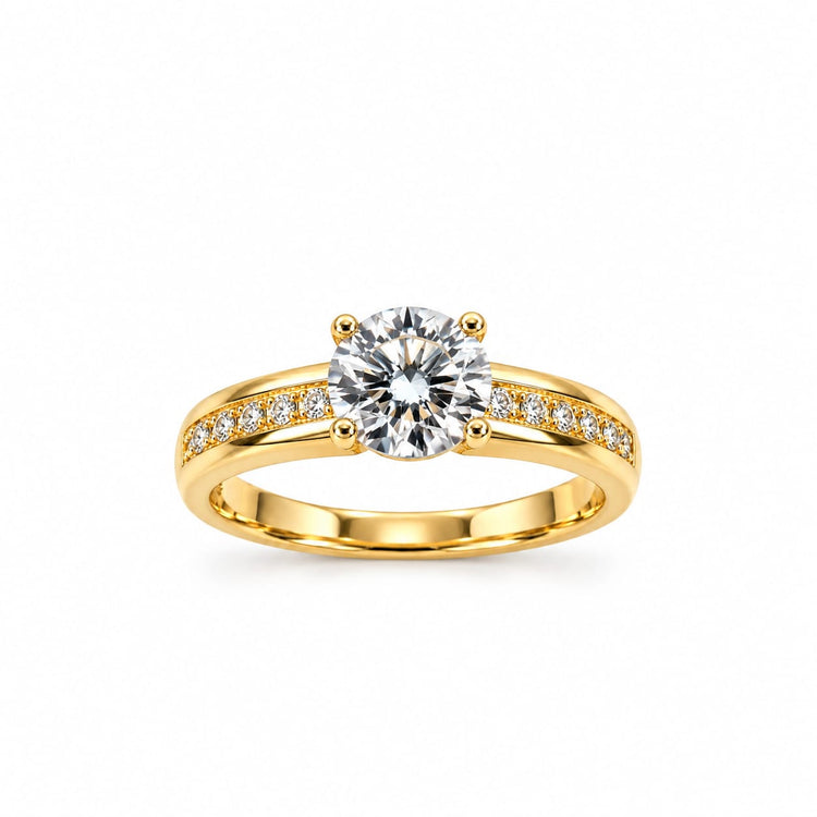 Anillo de compromiso Celestial en oro 18k – Jade18k