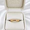 Aro de boda Brillo Naranja coon moissanite