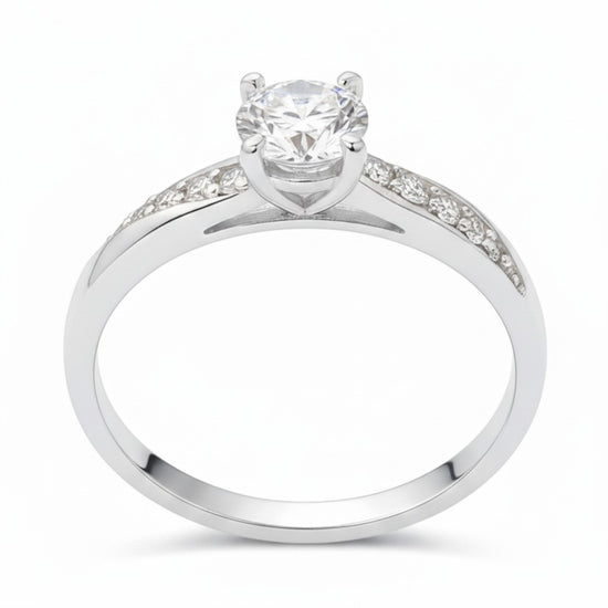 Anillo de compromiso ani en plata – Jade18k (vista 2)