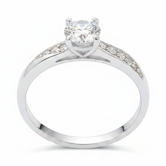 Anillo de compromiso ani en plata – Jade18k