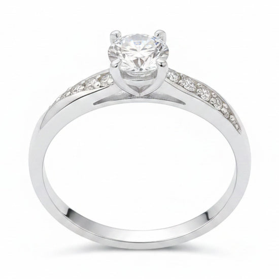 Anillo de compromiso ani en plata – Jade18k