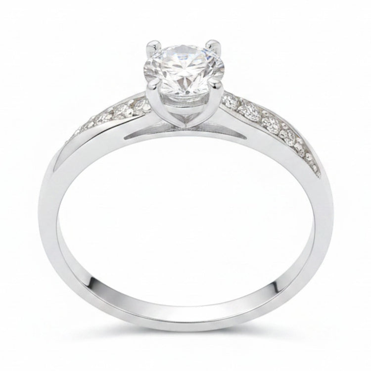 Anillo de compromiso ani en plata – Jade18k