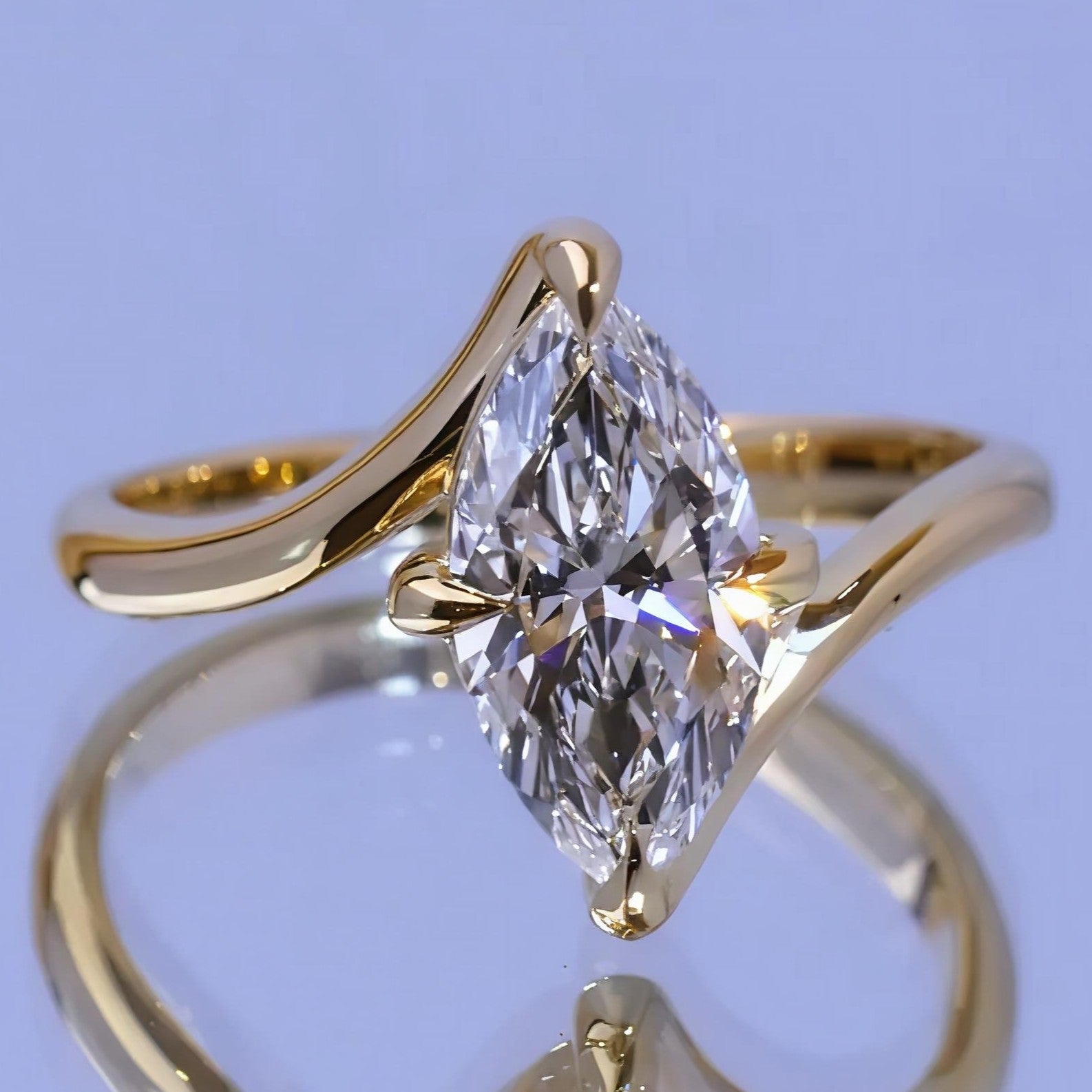Anillo de compromiso Sofiia con Diamante de laboratorio
