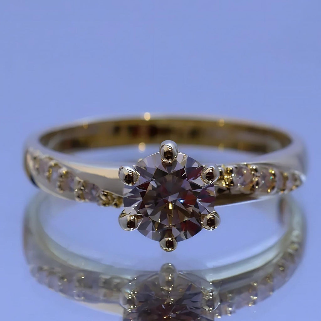 Anillo de Compromiso con Diamante de Laboratorio Estela