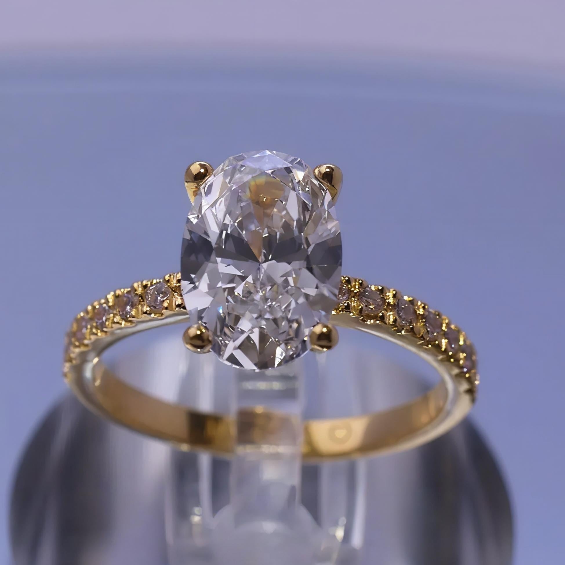 Anillo de Compromiso con Diamante de Laboratorio Alessia