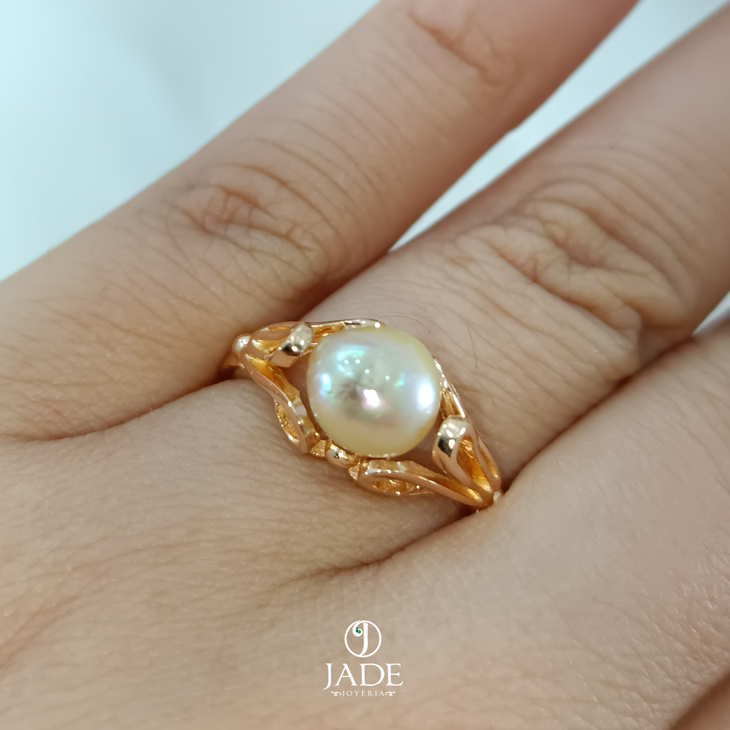 Anillo de compromiso con Perla