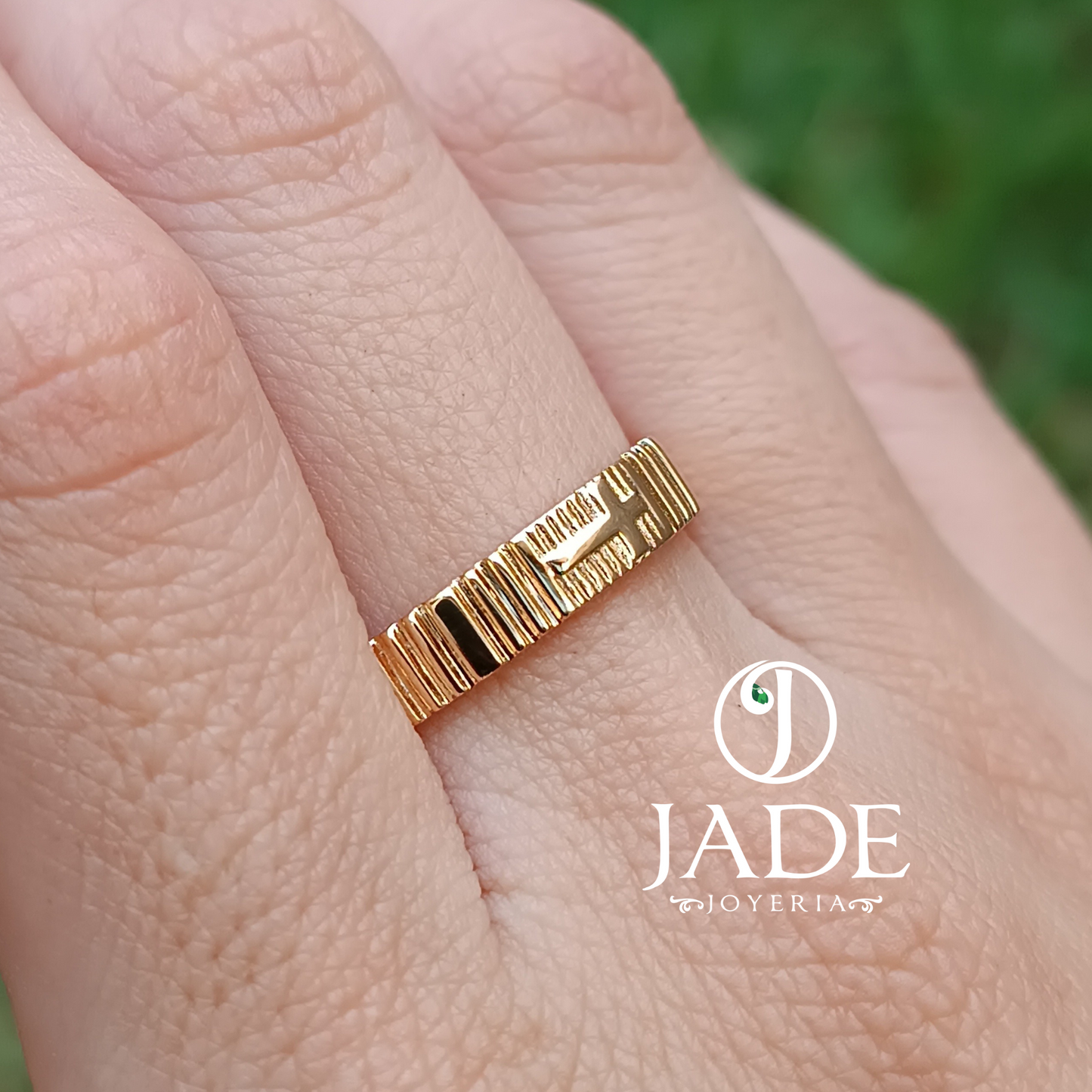 Denario personalizado en oro 18k