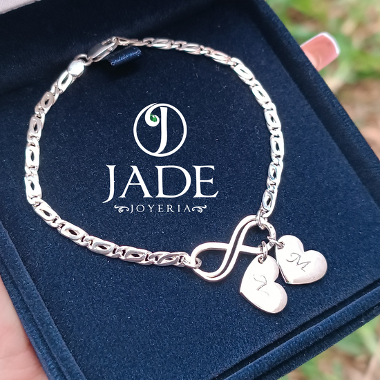 Pulsera Mónaco Infinity Love en Plata Ley – Jade18k