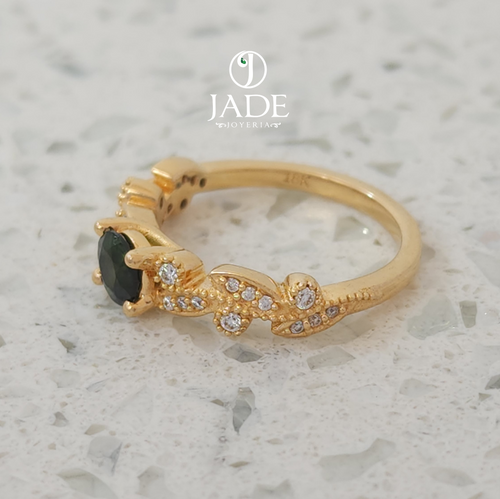 Anillo " Turmalina Aura"