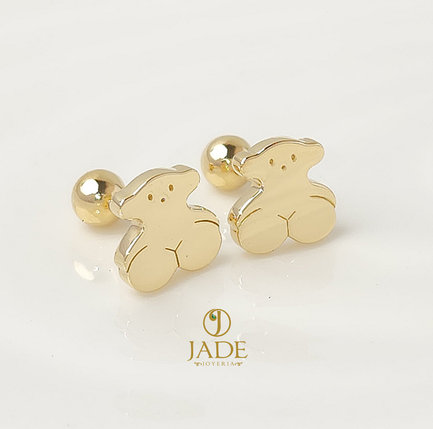 Aretes enroscables tous en oro 18k