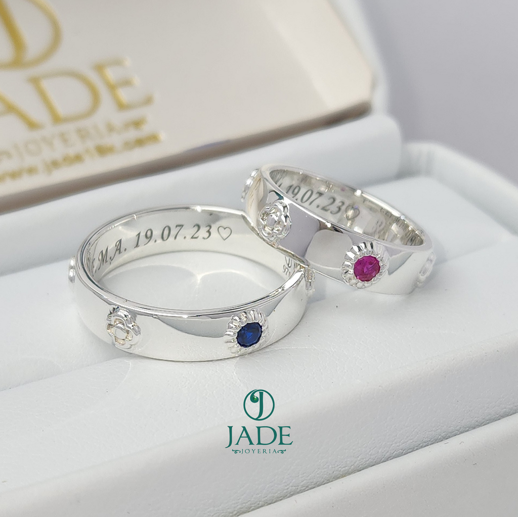 Aros de matrimonio "Amor en plata"