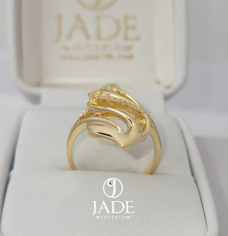Anillo Circón Majestuoso en oro 18k – Jade18k (vista 2)