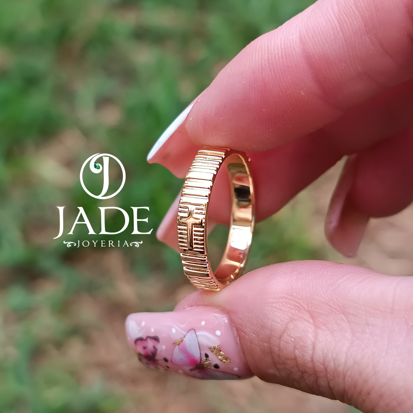 Denario personalizado en oro 18k