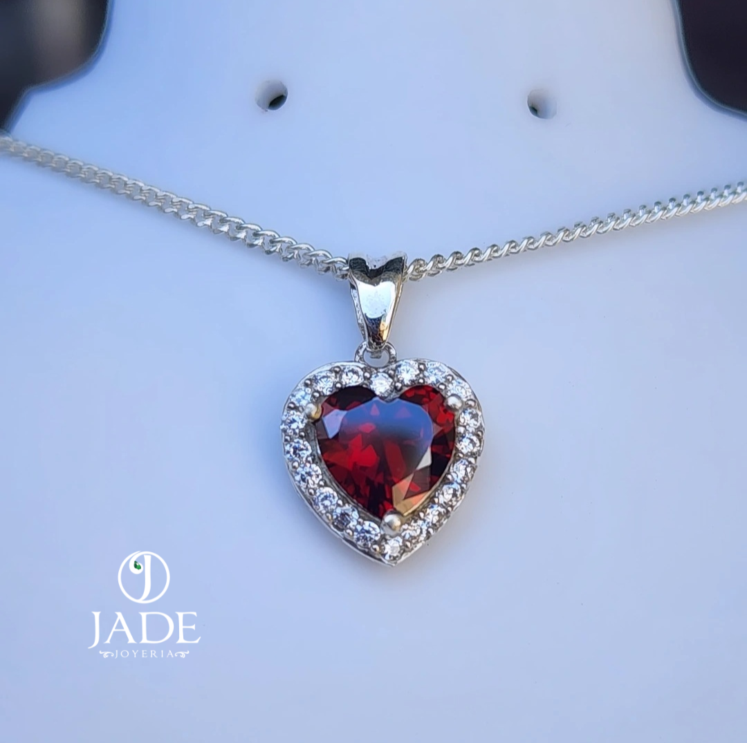 Dije Amor de Fuego en plata ley